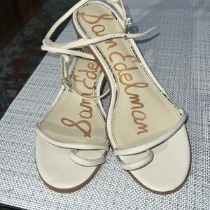 Sam Edelman ivory sandals, slightly used, size10